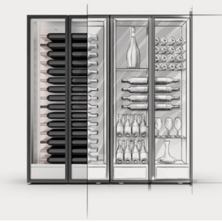 Vitrines pour le vin